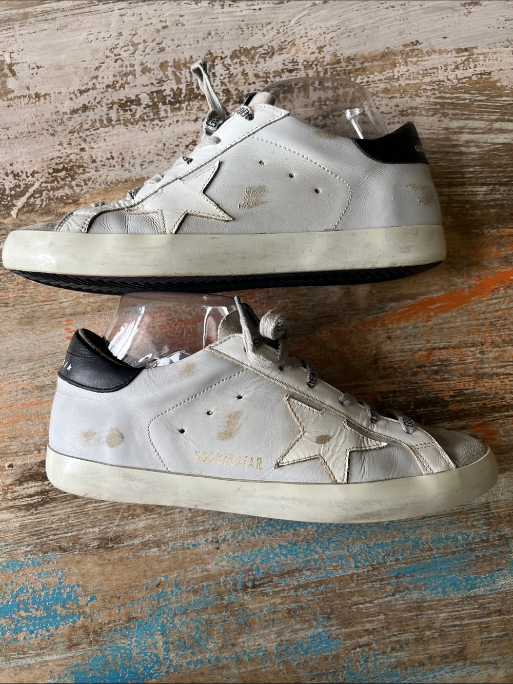 Golden Goose Super-Star
White Leather and Suede Toe Sneakers Size 39 - Picture 9 of 17